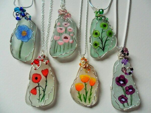 create sea glass jewelry