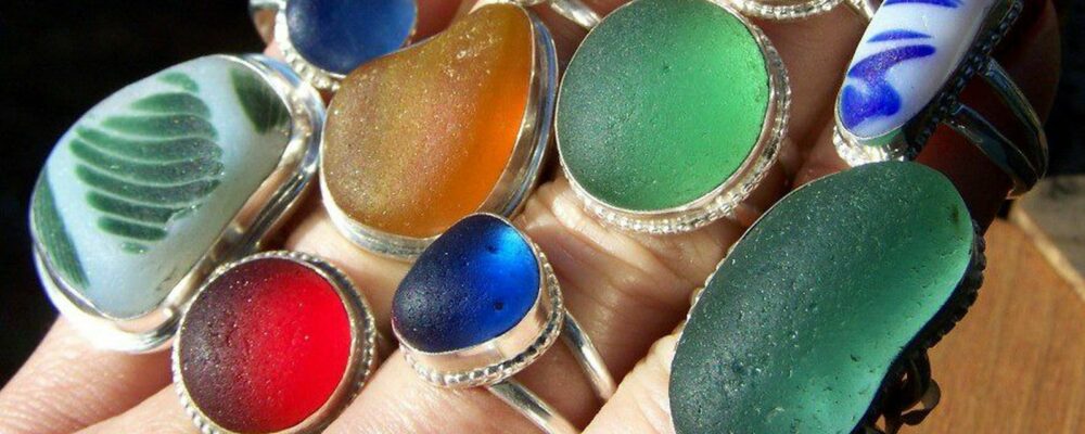 create sea glass jewelry