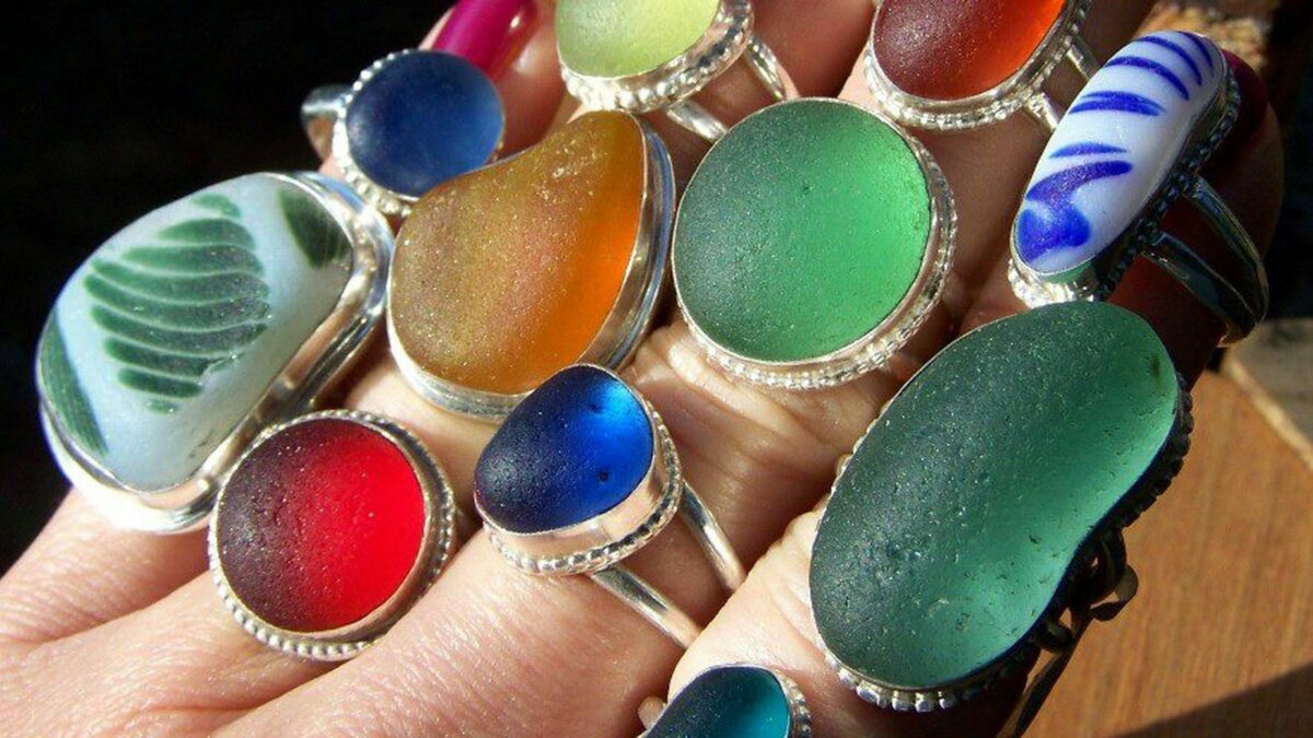 create sea glass jewelry