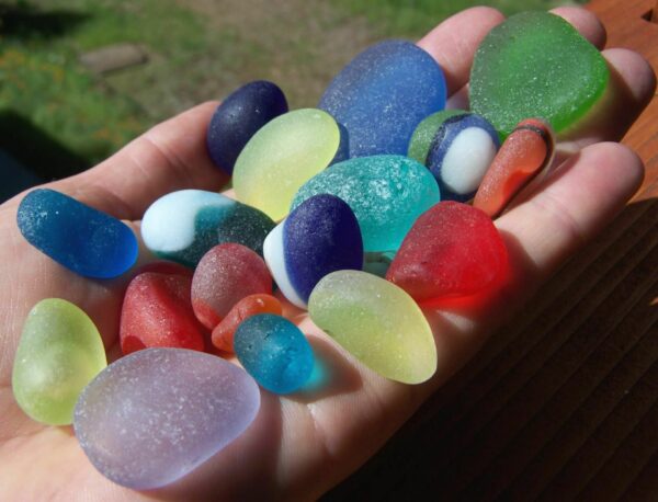 the colors and rarity of sea glass