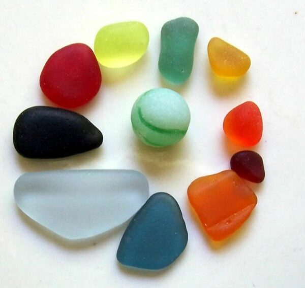 the colors and rarity of sea glass