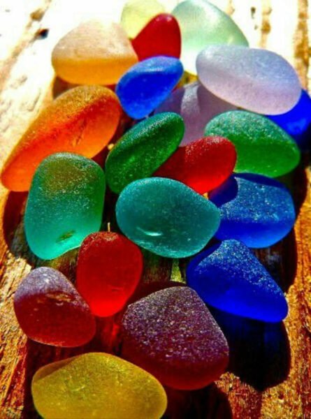 the colors and rarity of sea glass