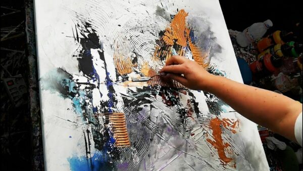 acrilics paintings in abstract modern art