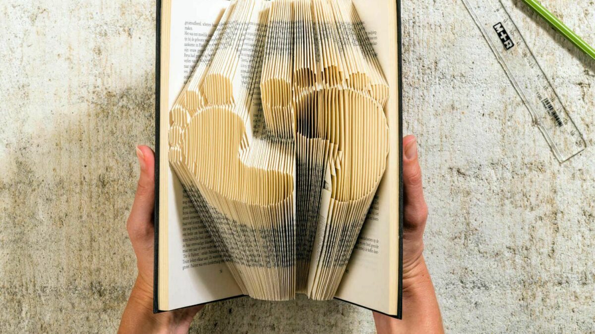 book folding art