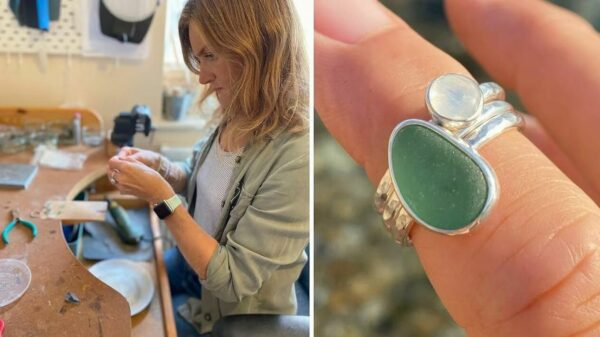 creating a unique sea glass ring with bezel setting