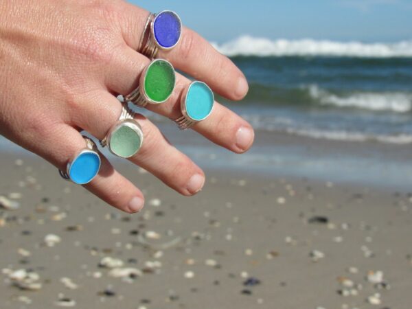 creating a unique sea glass ring with bezel setting